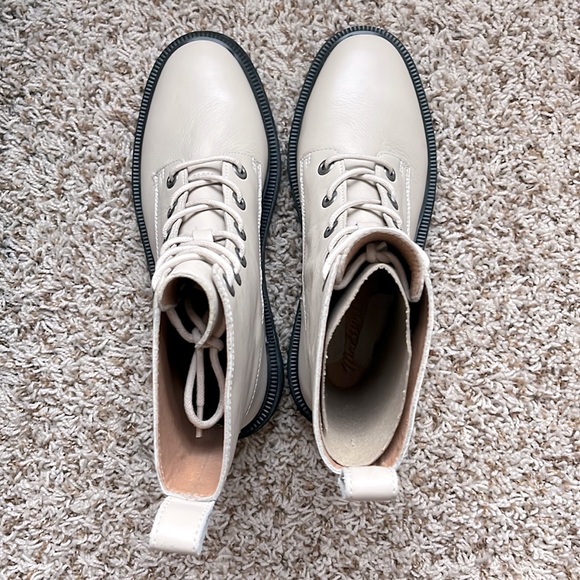 Madewell The Rayna Lace-Up Boot in Leather NIB - color harvest moon. Size 7 - Picture 8 of 9